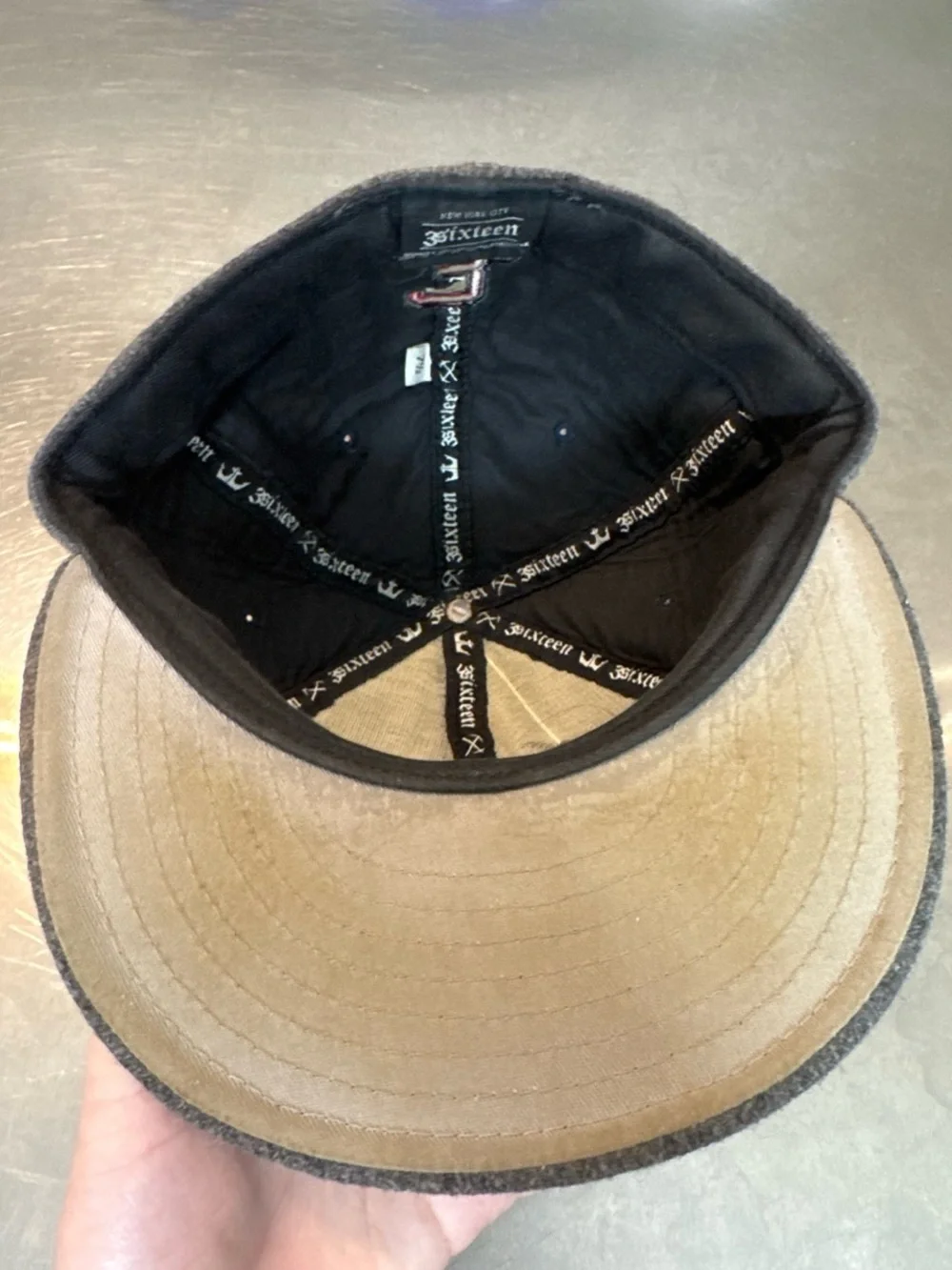 3sixteen Gray Wool Cap with Red & Yellow Pickaxe Embroidery